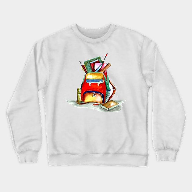 Paint BAG Watercolor Crewneck Sweatshirt by Mako Design 